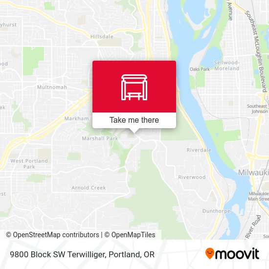 Mapa de 9800 Block SW Terwilliger