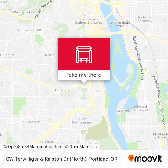 SW Terwilliger & Ralston Dr (North) map