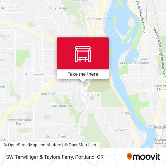 Mapa de SW Terwilliger & Taylors Ferry