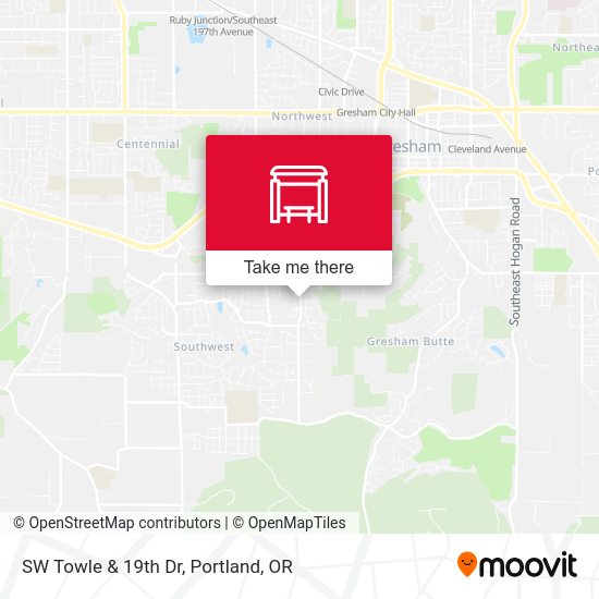 SW Towle & 19th Dr map