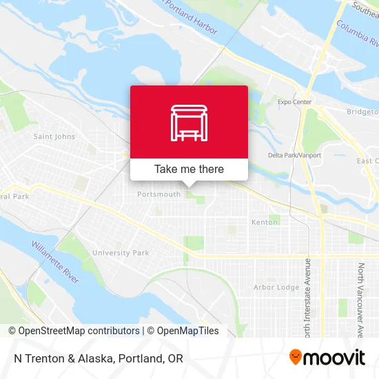 N Trenton & Alaska map