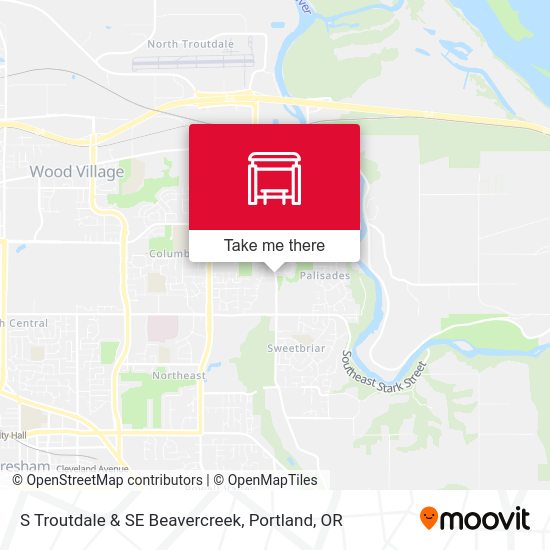 Mapa de S Troutdale & SE Beavercreek