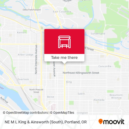 NE M L King & Ainsworth (South) map