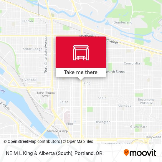 NE M L King & Alberta (South) map