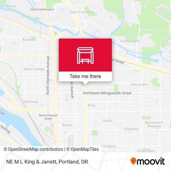 NE M L King & Jarrett map