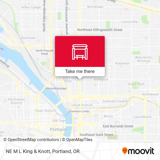 NE M L King & Knott map