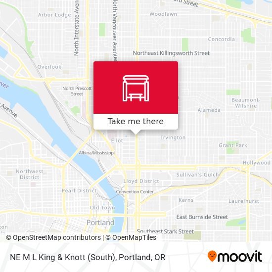 NE M L King & Knott (South) map