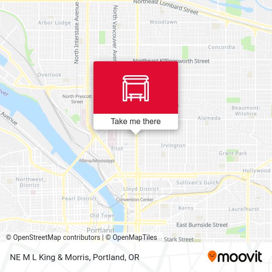 NE M L King & Morris map