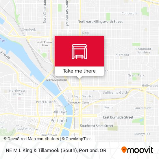 NE M L King & Tillamook (South) map