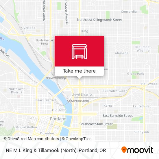 NE M L King & Tillamook (North) map