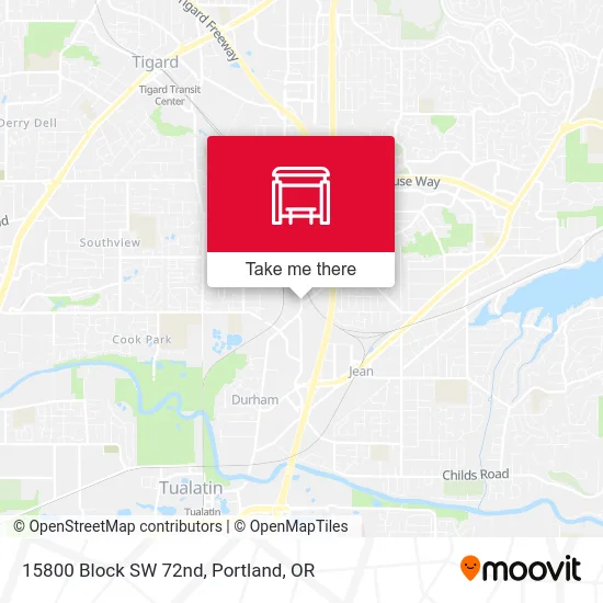 Mapa de 15800 Block SW 72nd