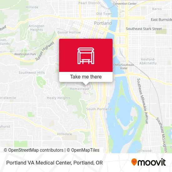 Mapa de Portland VA Medical Center