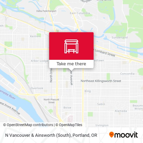 N Vancouver & Ainsworth (South) map