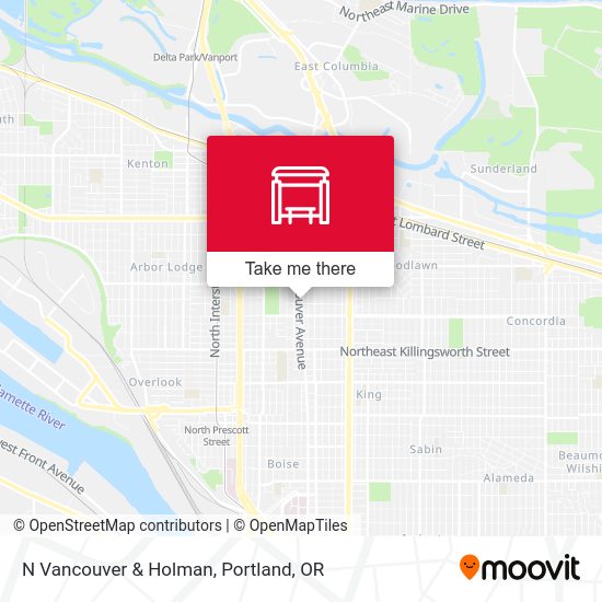 Mapa de N Vancouver & Holman