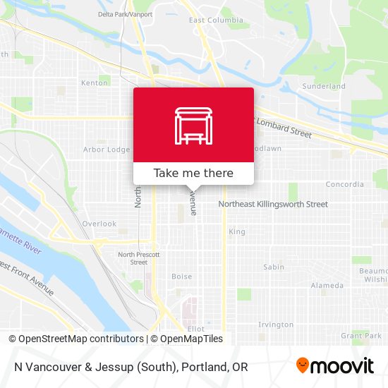 Mapa de N Vancouver & Jessup (South)
