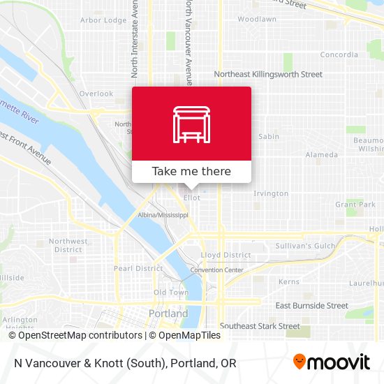 Mapa de N Vancouver & Knott (South)