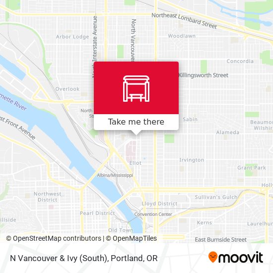 Mapa de N Vancouver & Ivy (South)