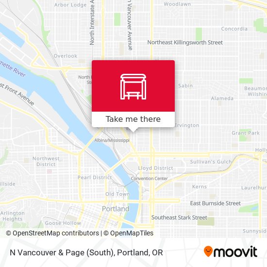 Mapa de N Vancouver & Page (South)