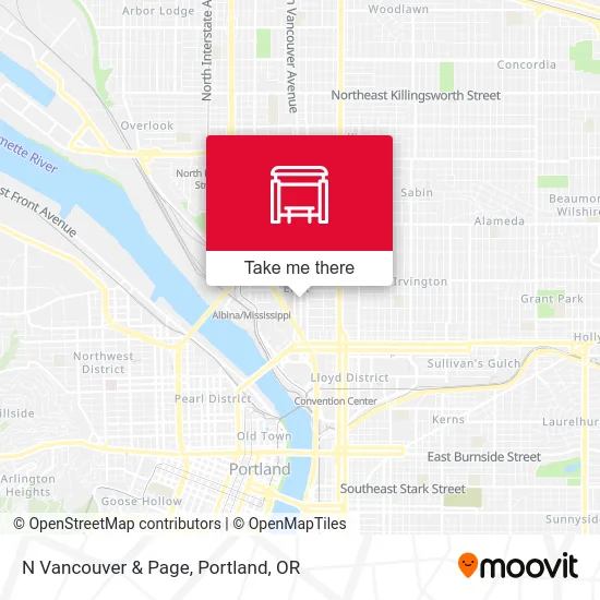 N Vancouver & Page map