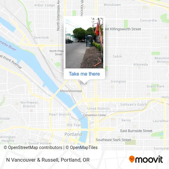 Mapa de N Vancouver & Russell