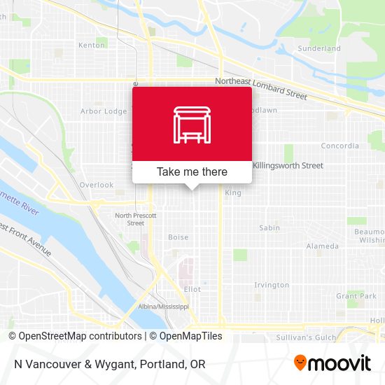Mapa de N Vancouver & Wygant