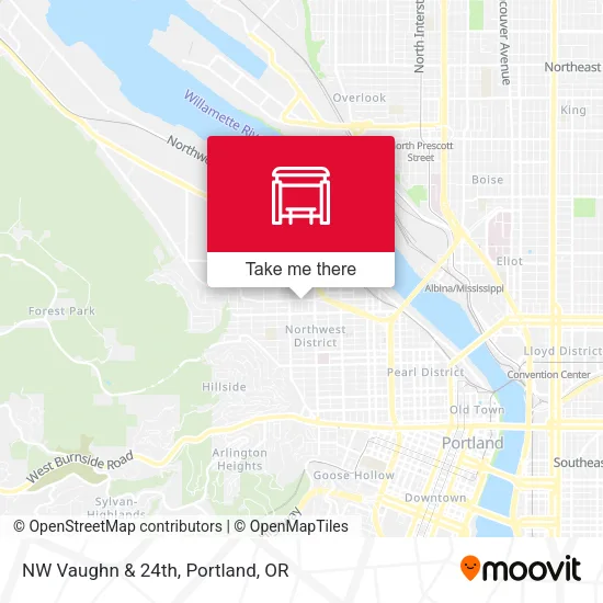 Mapa de NW Vaughn & 24th