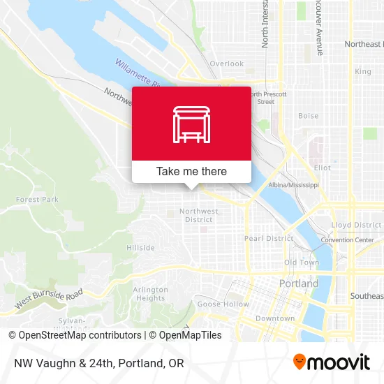 Mapa de NW Vaughn & 24th