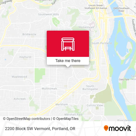 2200 Block SW Vermont map