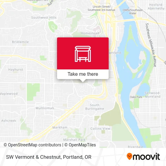 Mapa de SW Vermont & Chestnut