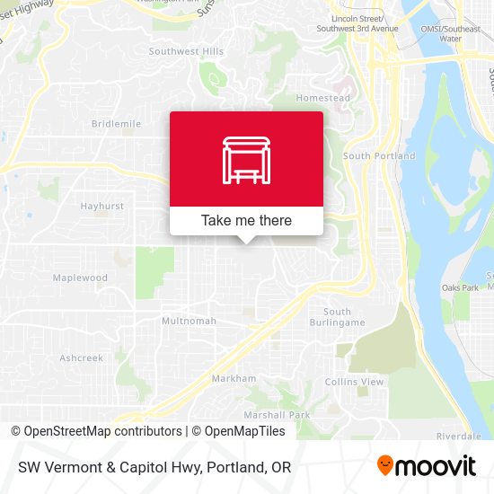 SW Vermont & Capitol Hwy map