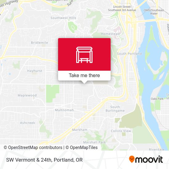 SW Vermont & 24th map