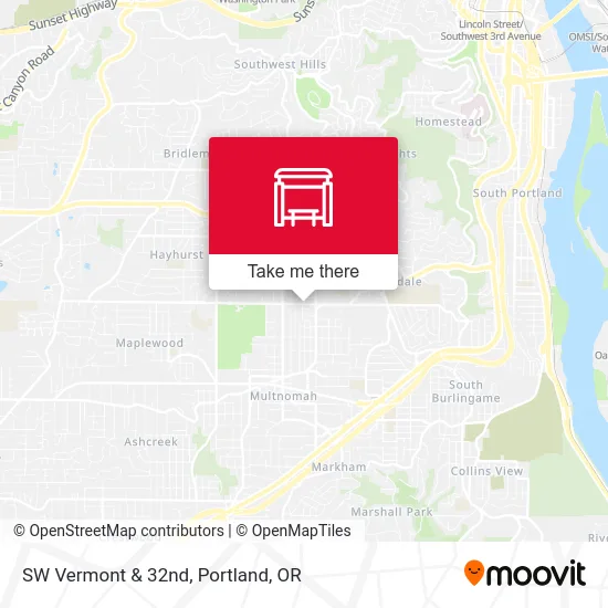 SW Vermont & 32nd map