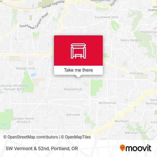 SW Vermont & 52nd map