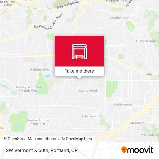 SW Vermont & 60th map