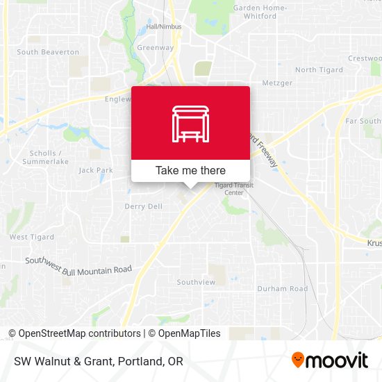 SW Walnut & Grant map