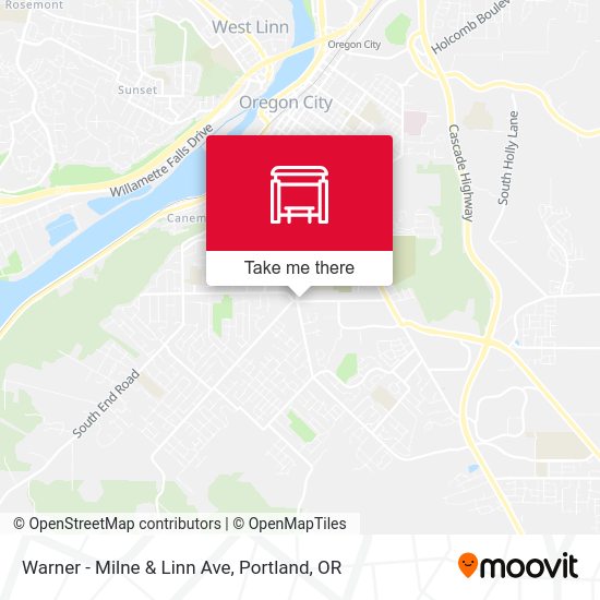 Warner - Milne & Linn Ave map