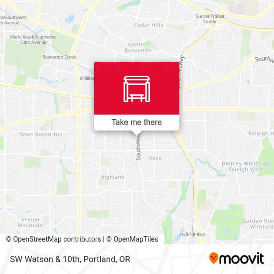 SW Watson & 10th map