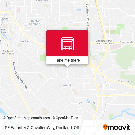SE Webster & Cavalier Way map