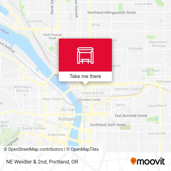 Mapa de NE Weidler & 2nd