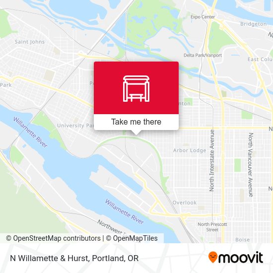 Mapa de N Willamette & Hurst