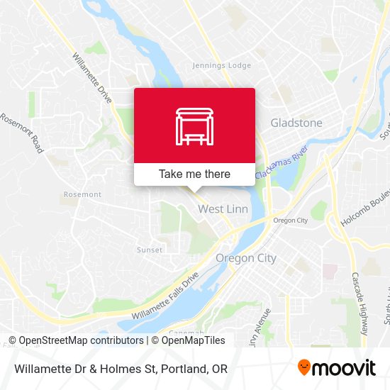 Willamette Dr & Holmes St map