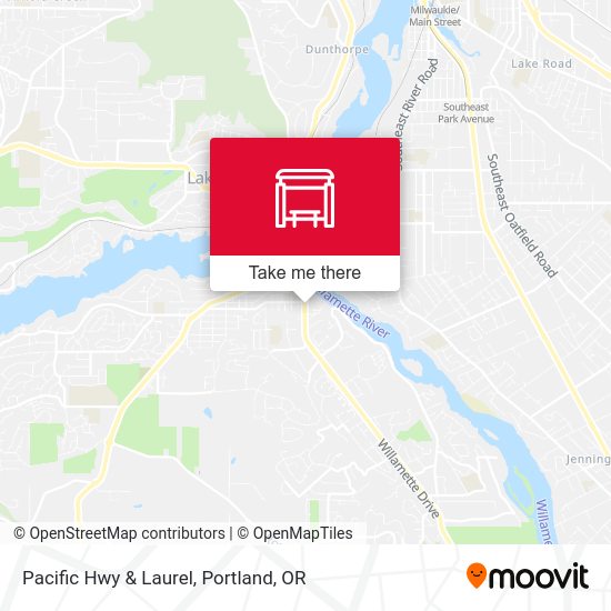 Pacific Hwy & Laurel map