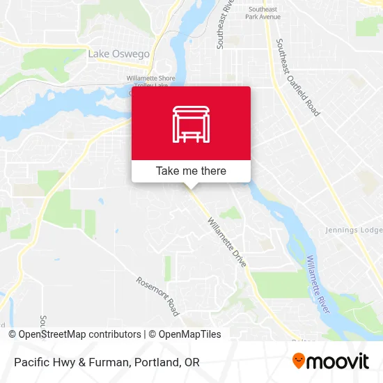 Pacific Hwy & Furman map