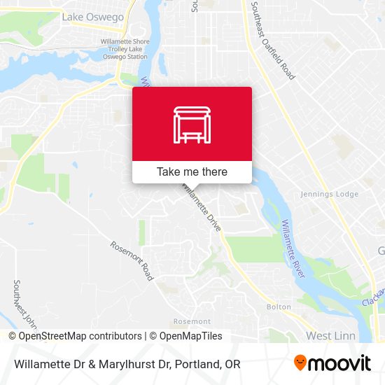 Mapa de Willamette Dr & Marylhurst Dr