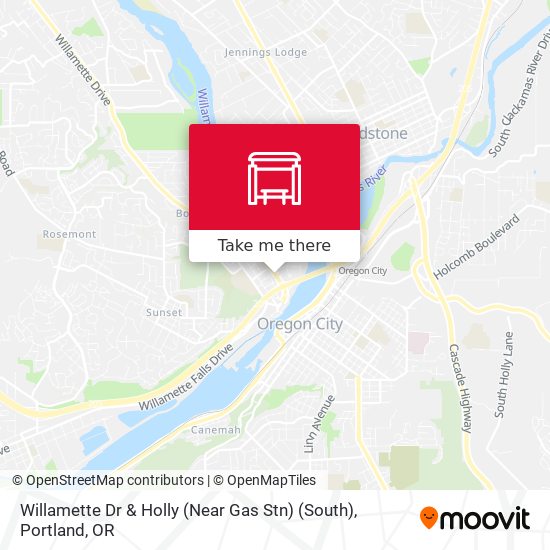 Mapa de Willamette Dr & Holly (Near Gas Stn) (South)