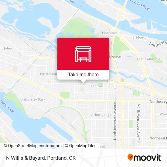 N Willis & Bayard map