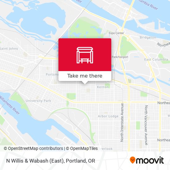 N Willis & Wabash (East) map