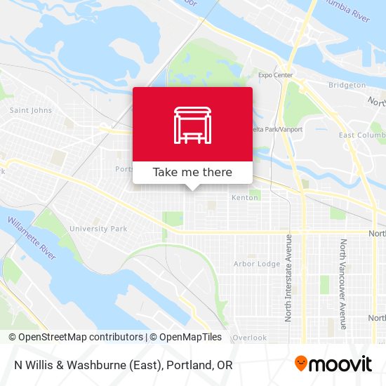 N Willis & Washburne (East) map