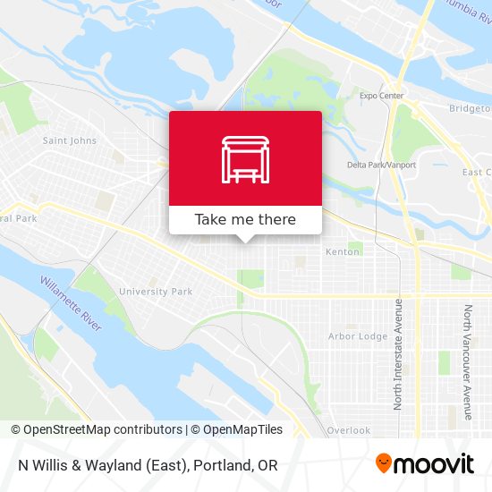 N Willis & Wayland (East) map