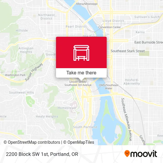 Mapa de 2200 Block SW 1st